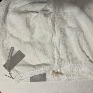 White Textured Skirt